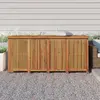 Image de vidaXL Boîte de rangement de jardin 175x80x75 cm bois massif d'acacia