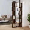 Image de vidaXL Bibliothèque/Cloison Chêne fumé 80x24x192 cm Bois d'ingénierie
