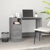 Image de vidaXL Bureau avec tiroirs Sonoma gris 102x50x76 cm Bois d'ingénierie