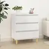 Image de vidaXL Buffet Blanc brillant 60x35x70 cm Bois d'ingénierie