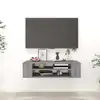 Image de vidaXL Armoire TV suspendue Sonoma gris 100x30x26,5 cm Bois Ingénierie