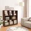 Image de vidaXL Bibliothèque Chêne marron 97,5x29,5x100 cm Bois d'ingénierie