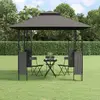 Image de vidaXL Belvédère avec toit anthracite 300x300x270 cm acier