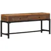 Image de vidaXL Meuble TV 110x30x46 cm bois massif de récupération