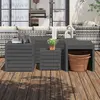 Image de vidaXL Ensemble de boîtes de jardin 4 pcs gris bois de pin massif