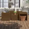 Image de vidaXL Ensemble de boîtes de jardin 4 pcs marron miel bois pin massif