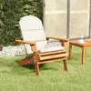 Image de vidaXL Chaise de jardin Adirondack avec coussins bois massif d'acacia