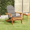 Image de vidaXL Chaise de jardin Adirondack avec coussins bois massif d'acacia