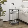 Image de vidaXL Table d'appoint Sonoma gris 40x30x75 cm Bois d'ingénierie