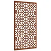 Image de vidaXL Décoration murale jardin 105x55cm acier corten design mauresque