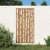 Image de vidaXL Décoration murale jardin 105x55 cm acier corten design bambou