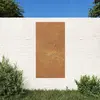 Image de vidaXL Décoration murale jardin 105x55cm acier corten design du soleil