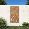 Image de vidaXL Décoration murale jardin 105x55 cm acier corten design feuille