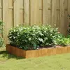 Image de vidaXL Lit surélevé de jardin 100x100x33,5 cm acier corten