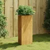 Image de vidaXL Jardinière 40x34,5x75 cm acier corten