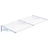 Image de vidaXL Deurluifel 199x90 cm polycarbonaat grijs en transparant
