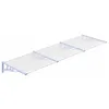 Image de vidaXL Auvent de porte Gris et transparent 297,5x90 cm Polycarbonate