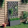 Image de vidaXL Jardinière en treillis Gris 65x33x135 cm WPC