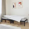 Image de vidaXL Cadre de lit métal sans matelas noir 100x190 cm