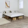 Image de vidaXL Cadre de lit métal sans matelas noir 150x200 cm