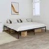 Image de vidaXL Cadre de lit métal noir 180x200 cm