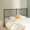 Image de vidaXL Tête de lit de remplacement métal noir 160 cm