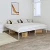 Image de vidaXL Cadre de lit métal sans matelas blanc 180x200 cm