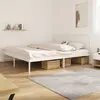 Image de vidaXL Cadre de lit métal sans matelas et tête de lit blanc 183x213 cm