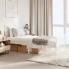 Image de vidaXL Cadre de lit métal sans matelas avec pied de lit blanc 80x200cm