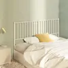 Image de vidaXL Tête de lit de remplacement métal blanc 160 cm