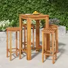 Image de vidaXL Ensemble de bar de jardin 5 pcs bois d'acacia solide