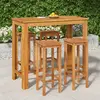 Image de vidaXL Ensemble de bar de jardin 5 pcs bois d'acacia solide