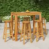 Image de vidaXL Ensemble de bar de jardin 7 pcs bois d'acacia solide