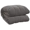 Image de vidaXL Couverture lestée Gris 200x220 cm 9 kg Tissu
