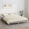 Image de vidaXL Couverture lestée Crème clair 200x220 cm 9 kg Tissu
