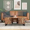 Image de vidaXL Table basse 100x54x40 cm bois de récupération et d'ingénierie