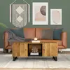 Image de vidaXL Table basse 100x54x40cm bois de manguier solide et d'ingénierie