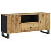 Image de vidaXL Meuble TV 105x33,5x46 cm bois de manguier et d'ingénierie