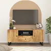 Image de vidaXL Meuble TV 105x33,5x46 cm bois de manguier et d'ingénierie
