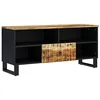 Image de vidaXL Tv-meubel 100x33x46 cm massief mangohout en bewerkt hout