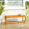 Image de vidaXL Banc de jardin 110x35x45 cm bois massif d'acacia