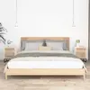 Image de vidaXL Tables de chevet 2pcs blanc 40x30x55,5cm bois ingénierie et fer