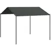 Image de vidaXL Tente à auvent anthracite 4x4 m acier et tissu