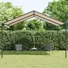 Image de vidaXL Tente à auvent beige 4x4 m acier et tissu