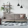 Image de vidaXL Canapé-lit avec accoudoirs taupe tissu