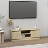 Image de vidaXL Meuble TV avec porte Chêne sonoma 102x30x36 cm