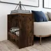 Image de vidaXL Table d'appoint Chêne fumé 50x26x50 cm Bois d'ingénierie