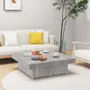 Image de vidaXL Table basse Sonoma gris 90x90x28 cm Bois d'ingénierie