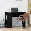 Image de vidaXL Bureau Noir 100x55x75 cm Bois d'ingénierie