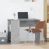 Image de vidaXL Bureau Gris béton 100x55x75 cm Bois d'ingénierie